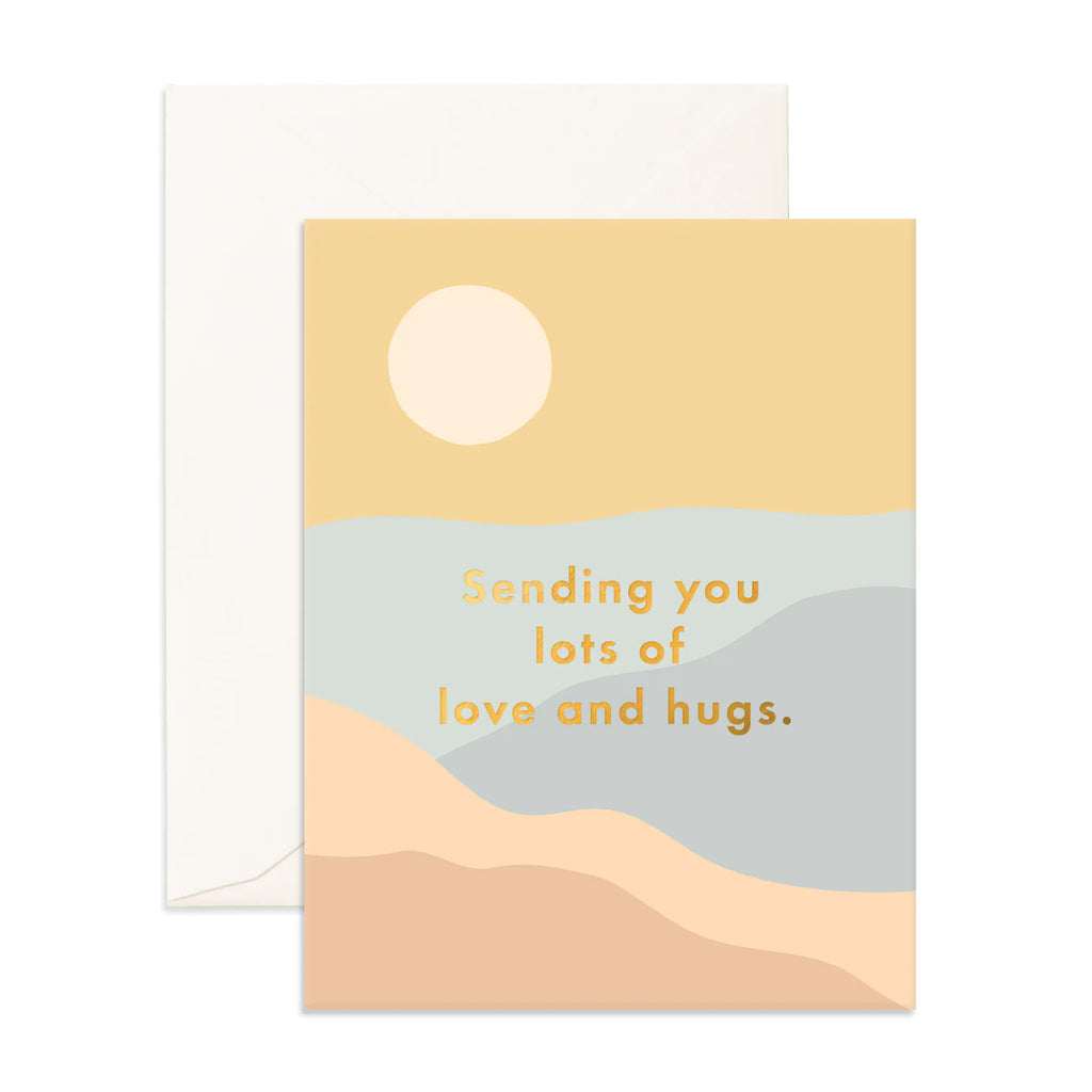Fox & Fallow - Sympathy Card - Sending you lots of love and hugs