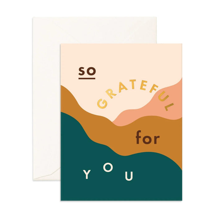 Fox & Fallow - Thank You Card - So Grateful For You