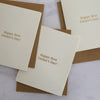 Bespoke Letterpress - Greeting Card  - Happy First Fathers' Day