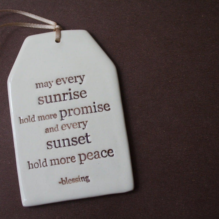 Paper Boat Press - Ceramic Quote Tag