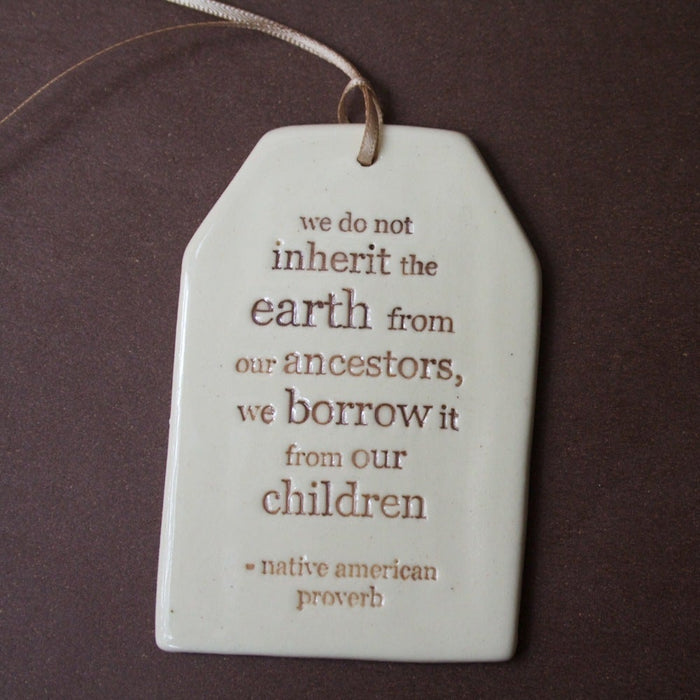 Paper Boat Press - Ceramic Quote Tag