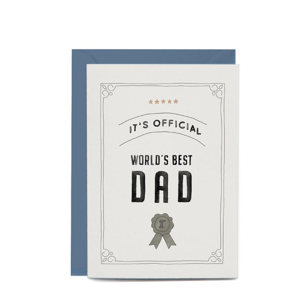 In The Daylight - Fathers Day Cards - It's Official: Worlds Best Dad