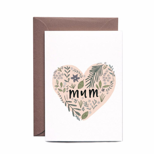 In The Daylight - Mothers Day Card - Mother's Day Floral Heart