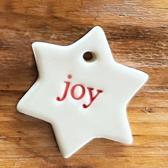 Paper Boat Press - Ceramic Mini Star Ornament