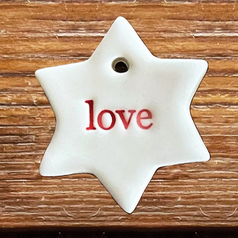 Paper Boat Press - Ceramic Mini Star Ornament