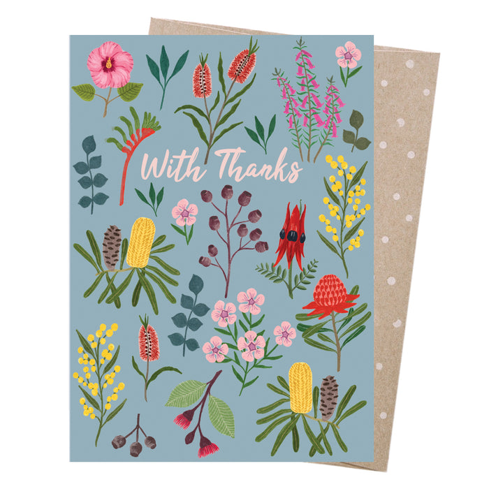 Negin Maddock - Thank You Card - Wildflowers