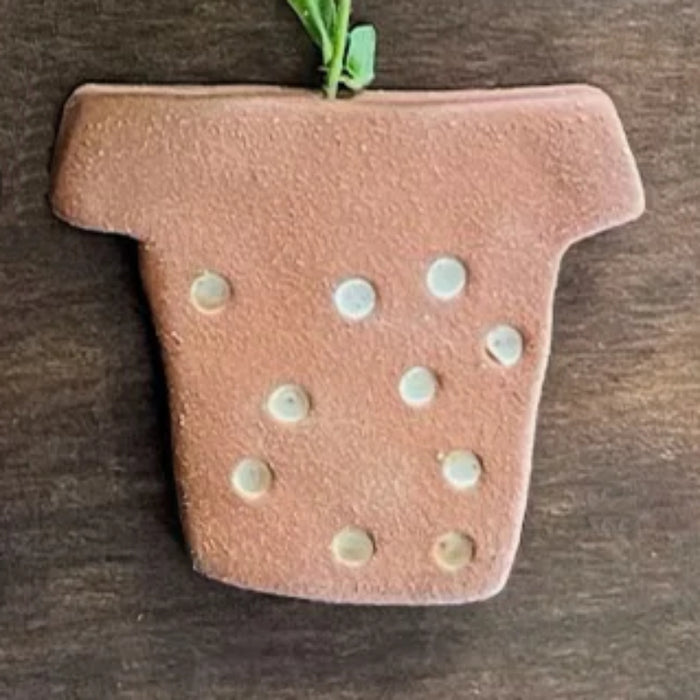 Paper Boat Press - Terracotta Pot Magnet