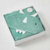 Nordic Kids - Hooded Towel - Theo the Dinosaur - Leafy Green
