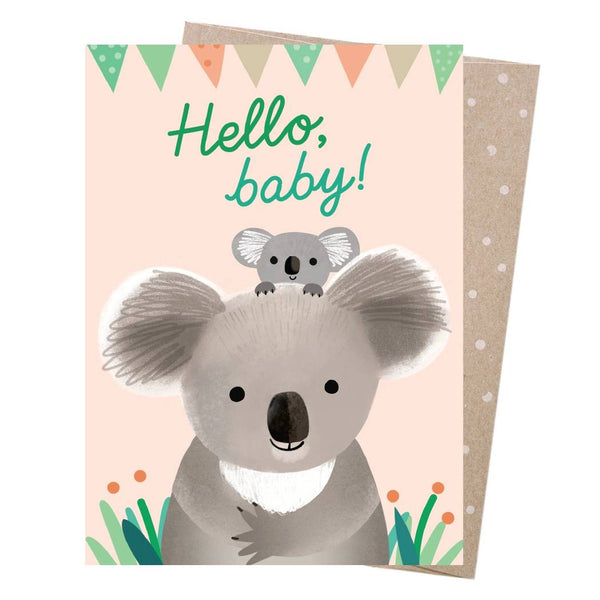 Sarah Allen - Greeting Card - Hello Baby - Koala