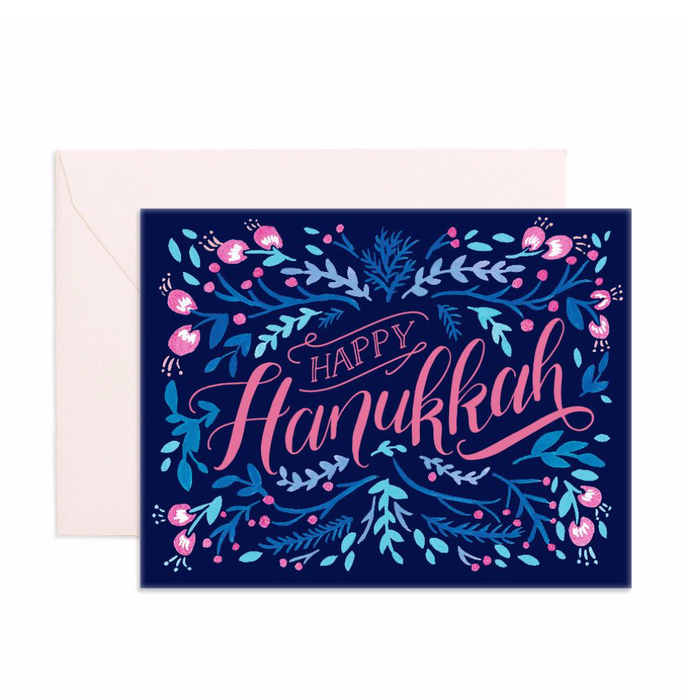 Fox & Fallow - Hanukkah Card - Floral