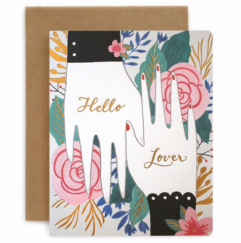 Bespoke Letterpress - Valentines Day Card - Hello Lover