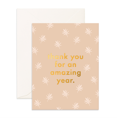 Fox & Fallow - Thank You Card - Thank You For An Amazing Year