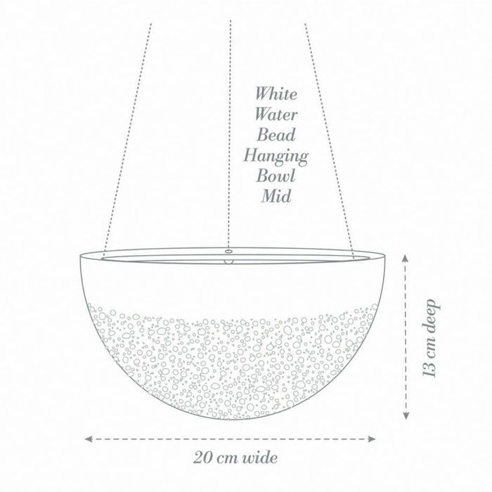 Angus & Celeste - Hanging Garden - White Water Bead