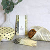 Apiary Made - Set of 3 Beeswax Wraps - Handprinted