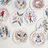 Bespoke Letterpress - Christmas Gift Tags - Pack of 12 - 12 days of Christmas