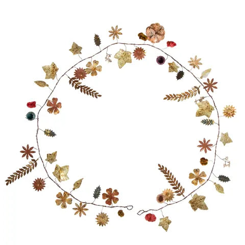 Gilded Floral Iron Garland / Wreath