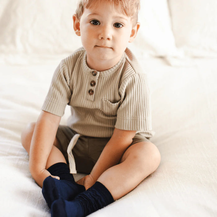 Lamington NZ - Merino Wool Kids Crew Socks - Nimbus
