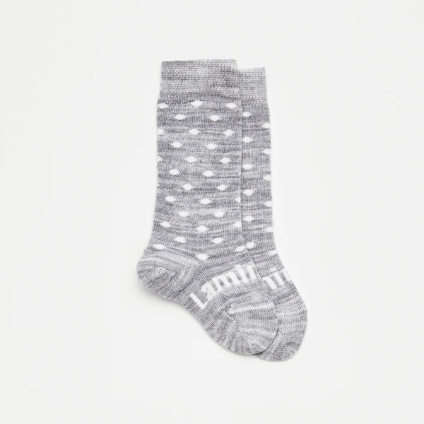 Lamington NZ - Merino Wool Baby Knee High Socks - Snowflake